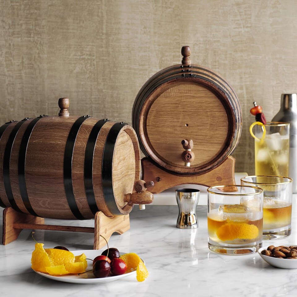 Gold Rim Double OldFashioned Glasses, Set of 4 Williams Sonoma Australia